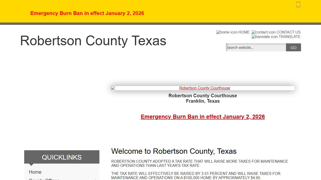 Home Page - Robertson County